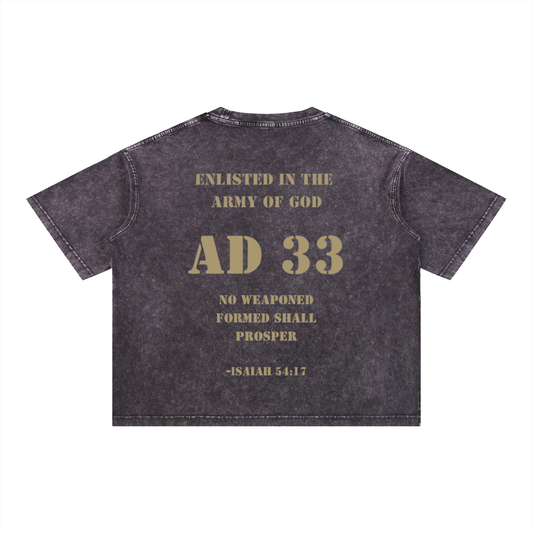 Mineral Wash Boxy Cotton T-Shirt