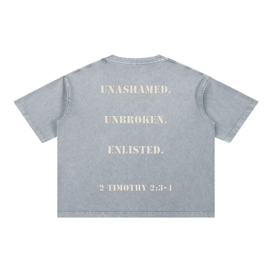 Mineral Wash Boxy Cotton T-Shirt